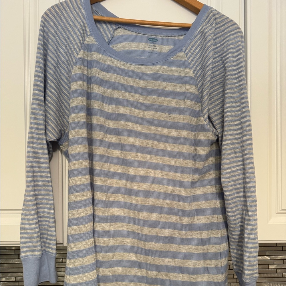 Fun, small and large striped shirt